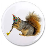 squirrel with party blower button