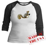 squirrel drinking wine jersey shirt from cafepress