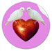 dove heart stickers at zazzle