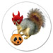 halloween squirrel sticker at zazzle