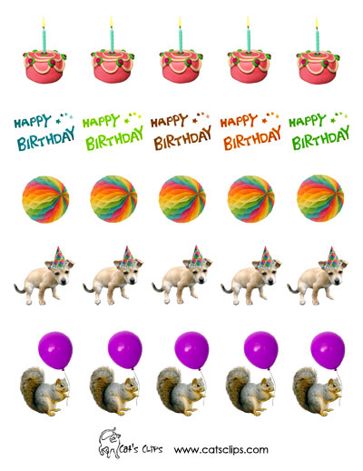 Free Printable Stickers from Cat's Clips. http://www.catsclips.com/freeprintablestickers.html