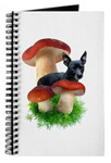 red mushroom dog journal at CafePress