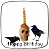 crow skull birthday