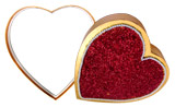 heart shaped candy box border