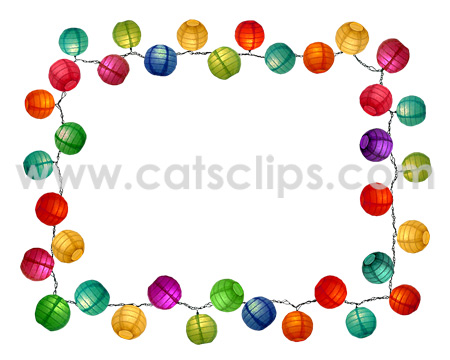 Party Light Borders from catsclips.com