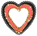 pearl heart glitter valentine animated border