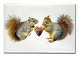 squirrels acorn magnet