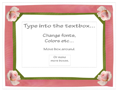 put text in a border in Publisher
