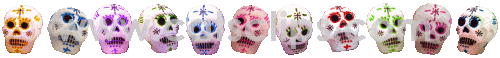 blinking skull lights animated gif